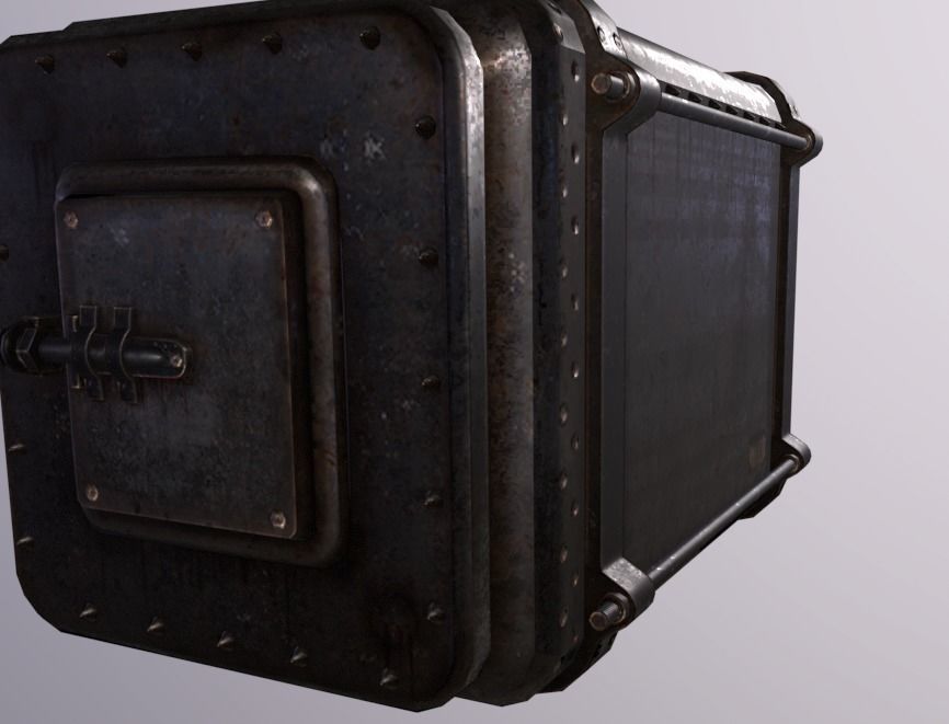 The Machine Boiler Low-poly 3D model_2