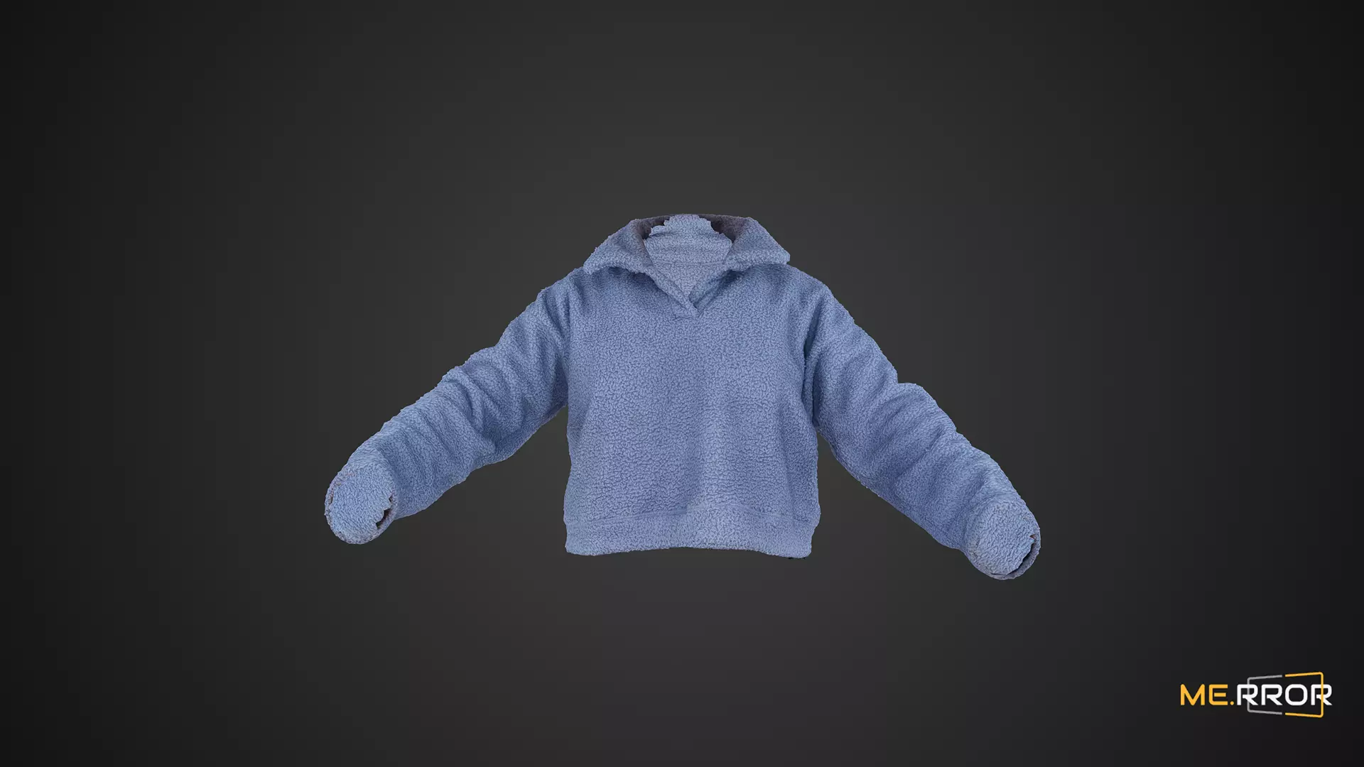 Blue Fleece Jacket 3D model