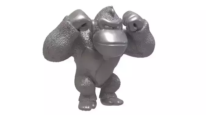 DONKEY KONG 3D MODEL POSE 1 3D print model 3D print model