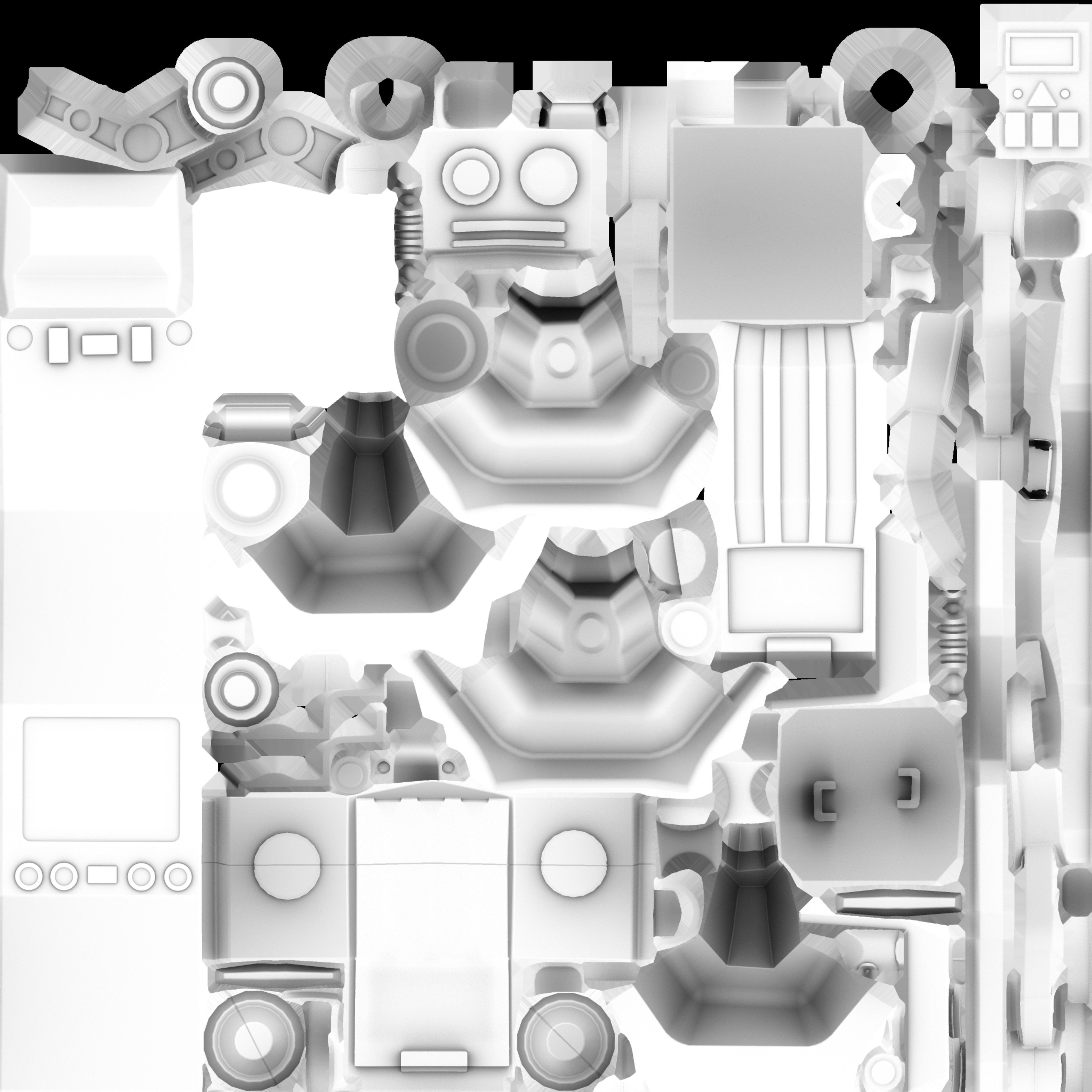 Game Ready Toy Robot Low-poly 3D model_16