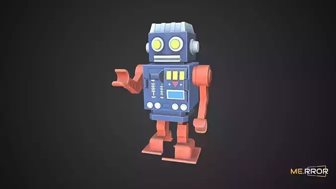 Game Ready Toy Robot Low-poly 3D model