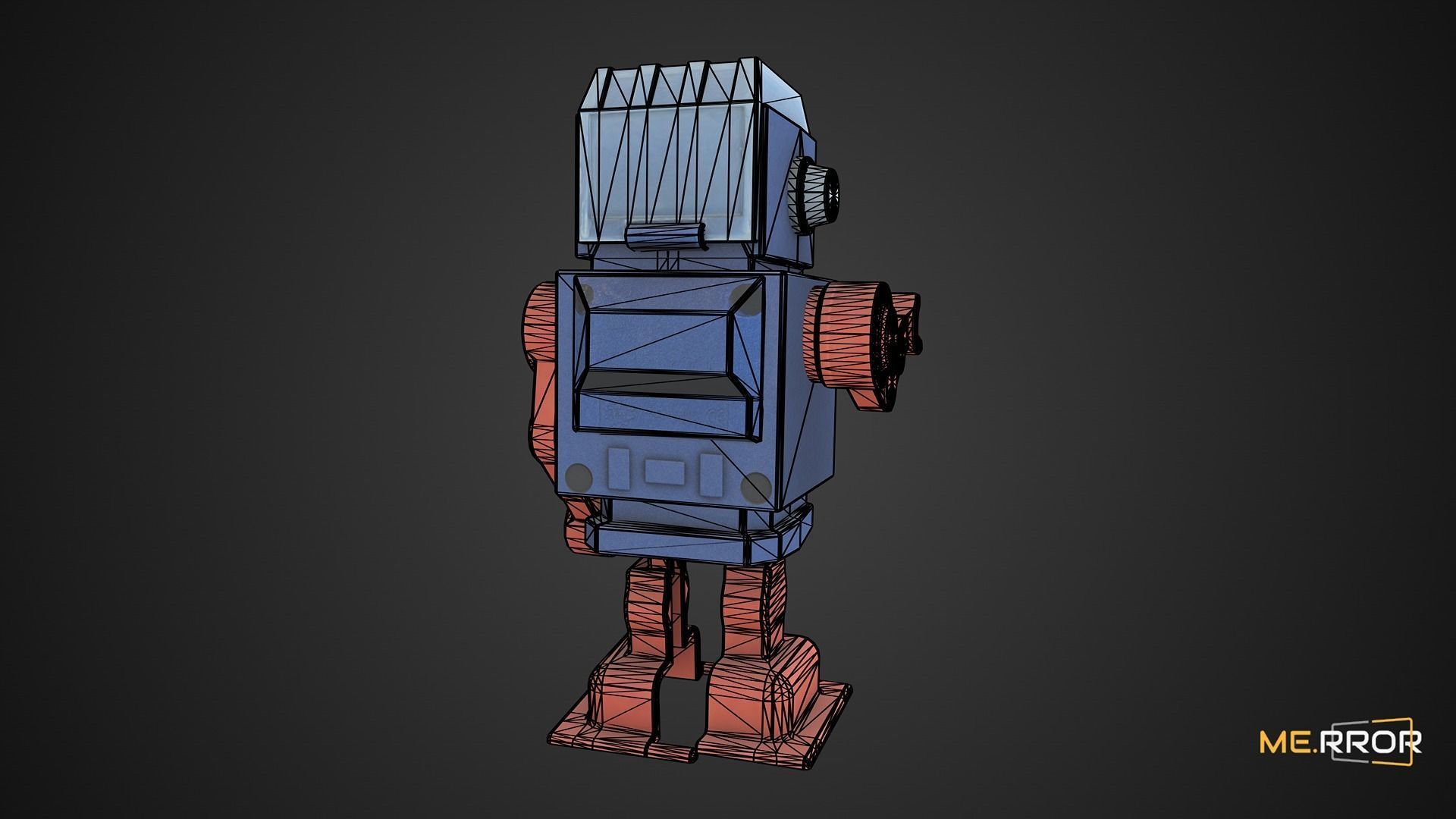 Game Ready Toy Robot Low-poly 3D model_3