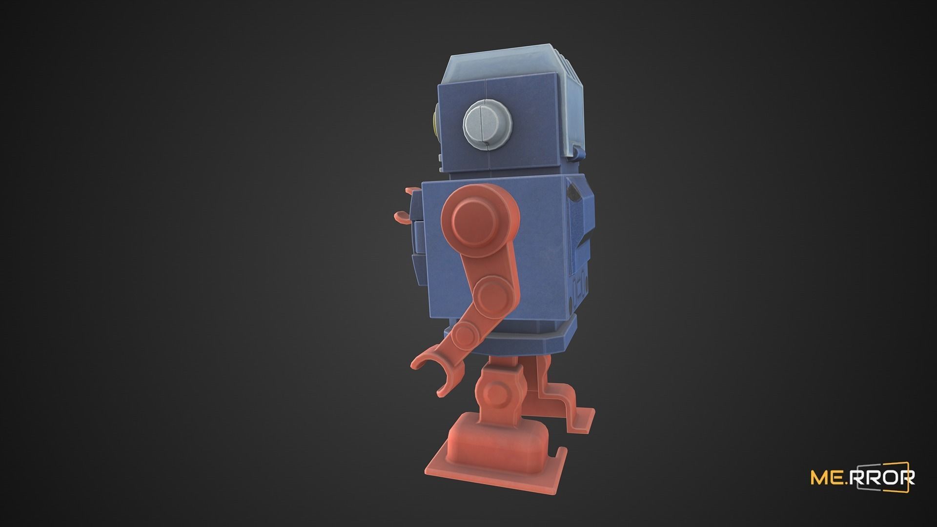 Game Ready Toy Robot Low-poly 3D model_8