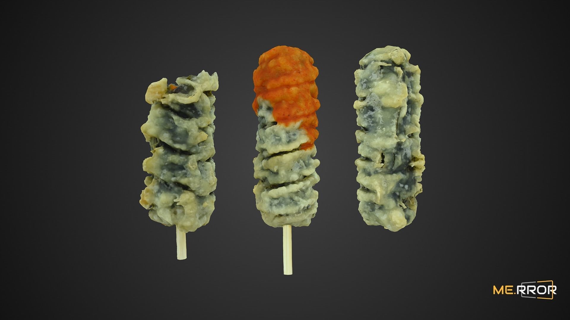 Fried Seaweed Roll Set 3D model_2