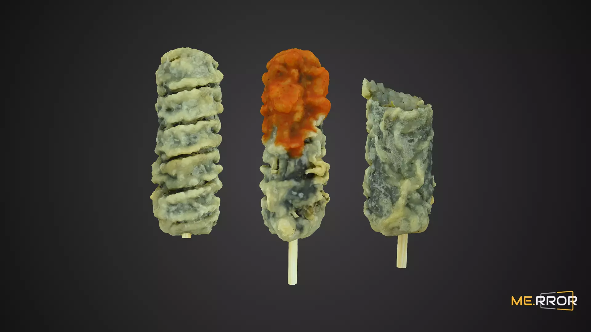 Fried Seaweed Roll Set 3D model_0