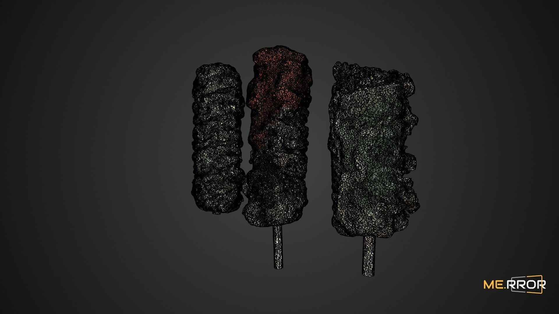 Fried Seaweed Roll Set 3D model_6