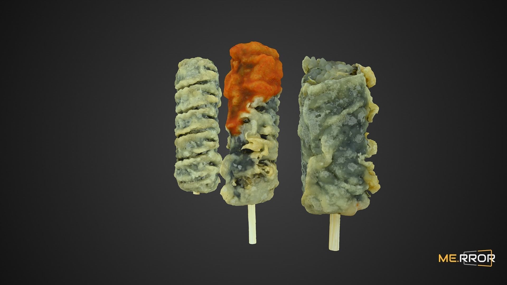 Fried Seaweed Roll Set 3D model_5