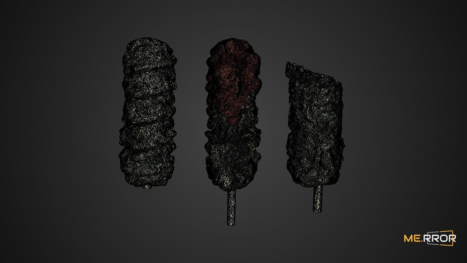 Fried Seaweed Roll Set 3D model_1