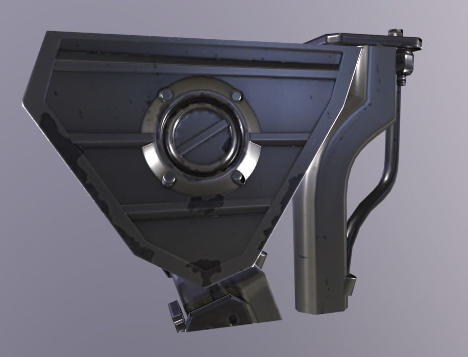 Corner Low-poly 3D model_2