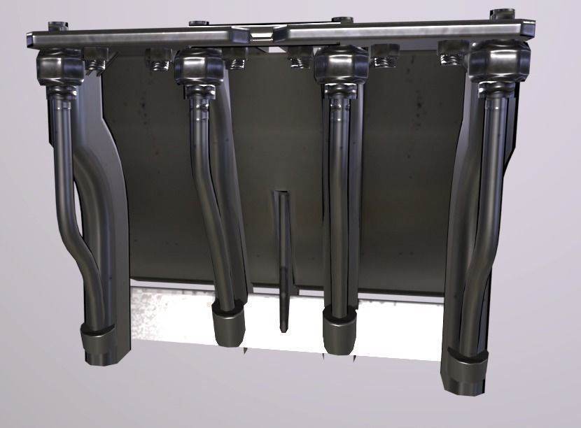 Corner Low-poly 3D model_4