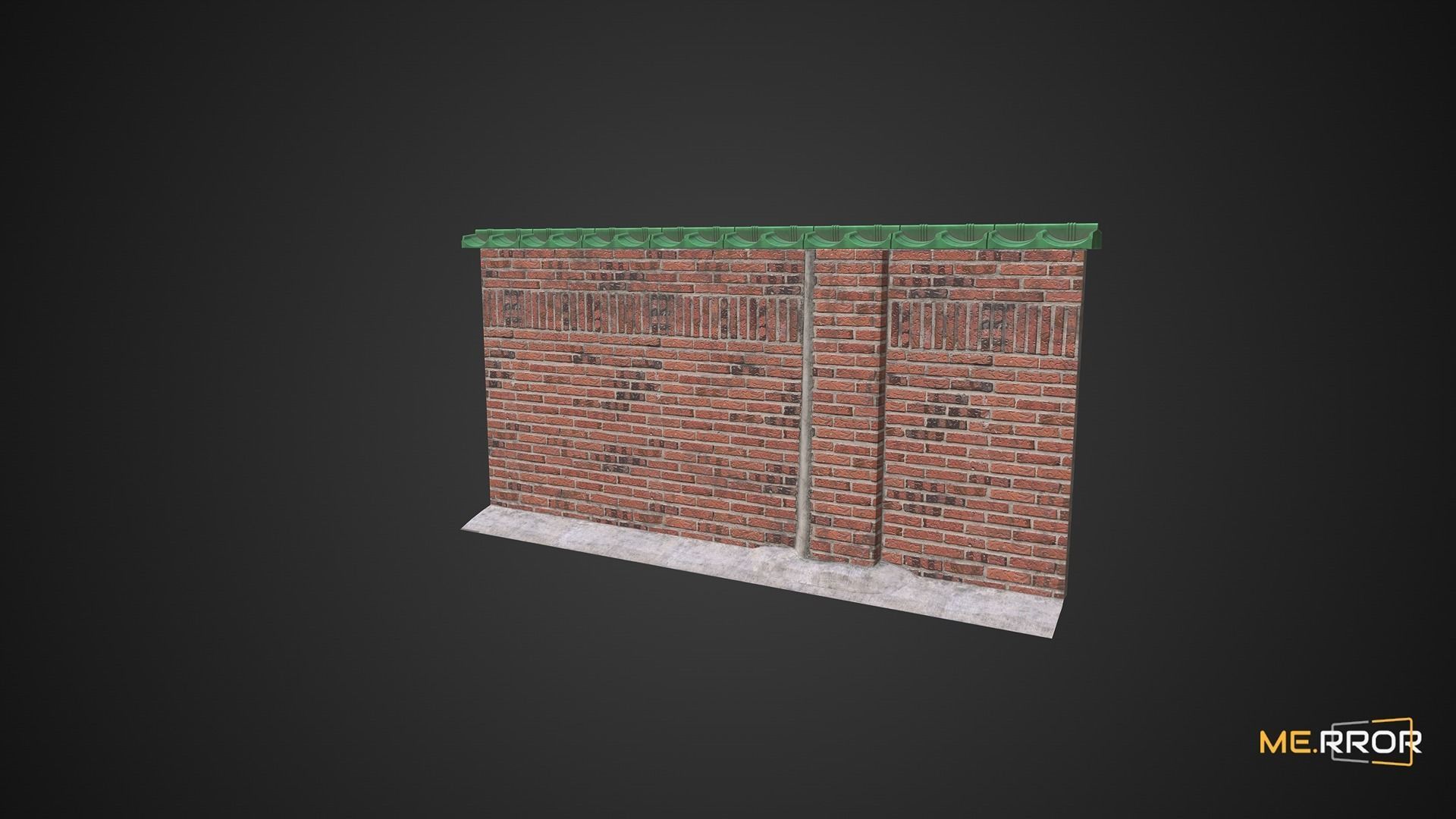 Game Ready Brick Wall 2 Low-poly 3D model_12