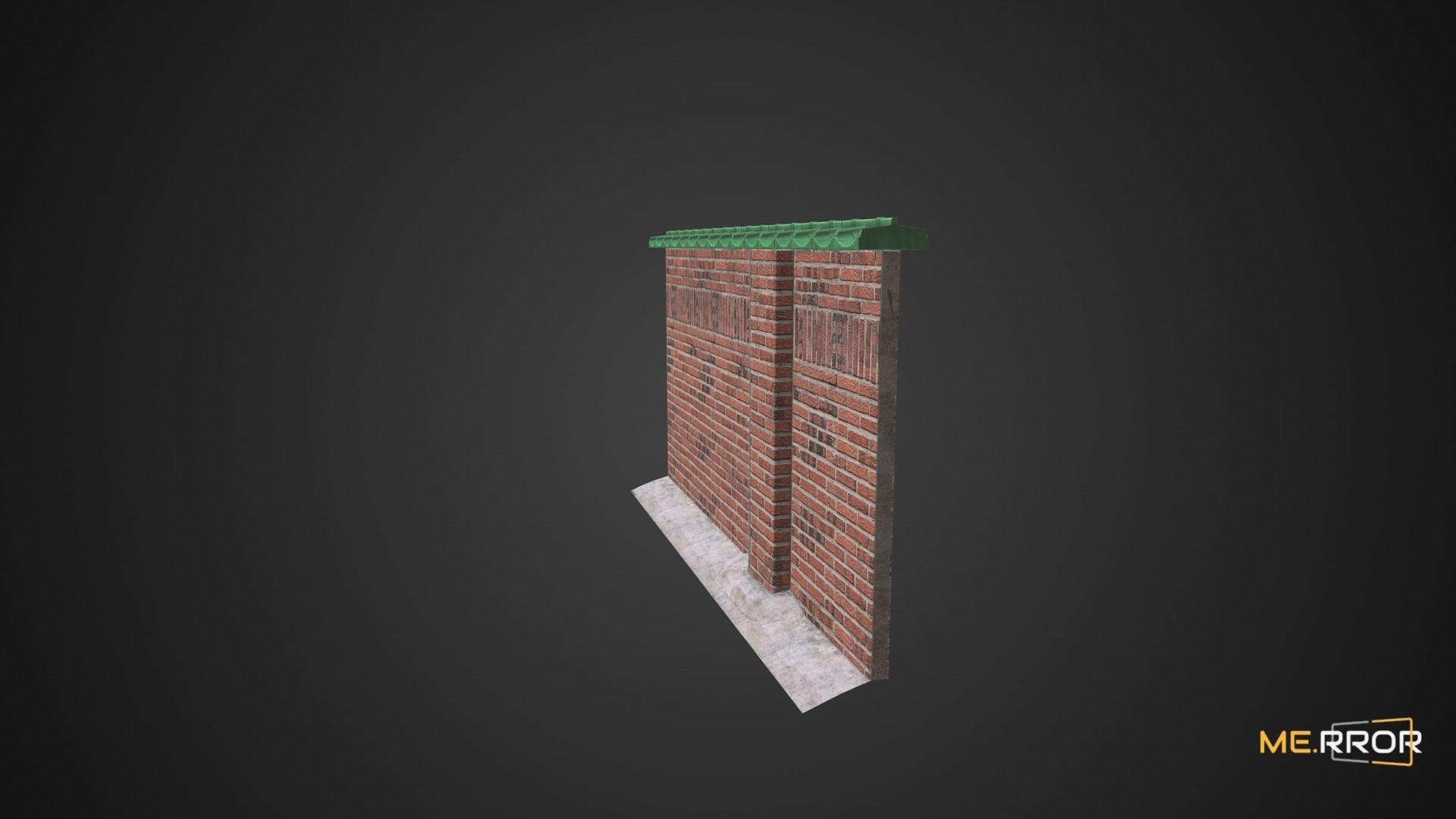 Game Ready Brick Wall 2 Low-poly 3D model_13