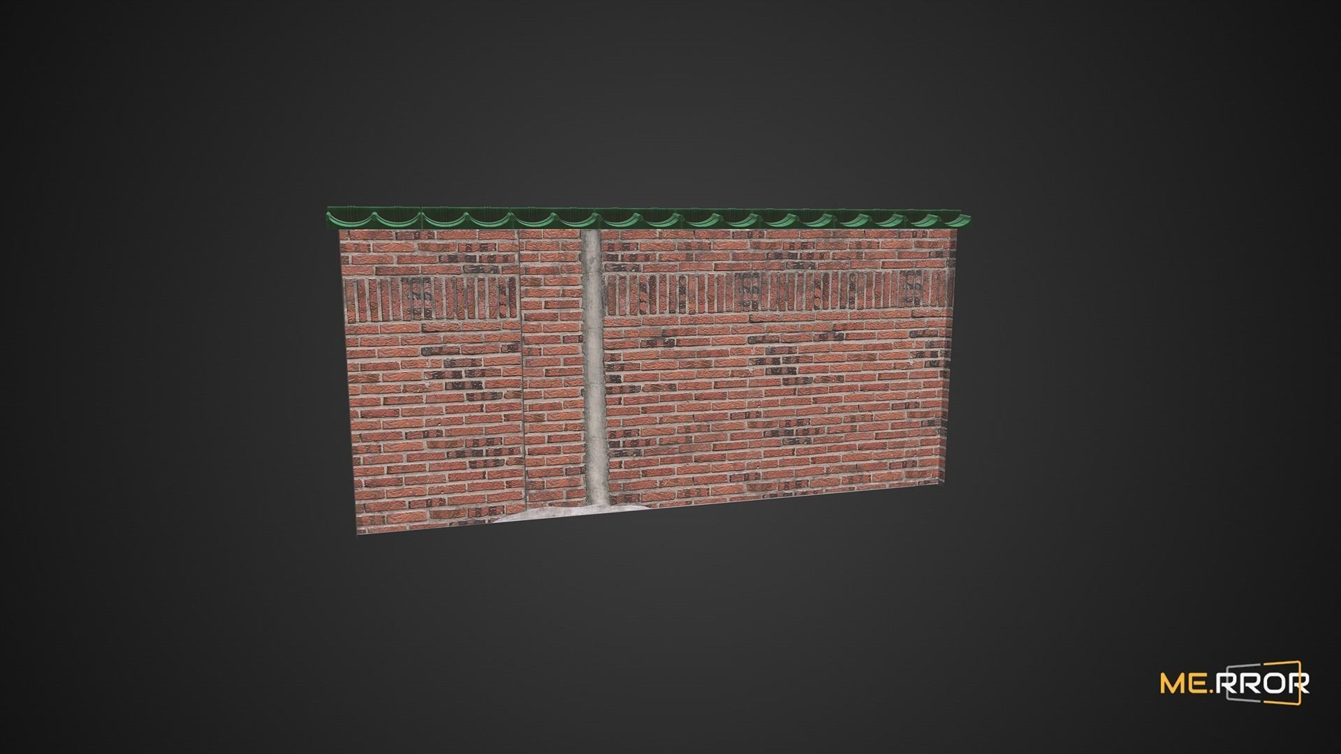 Game Ready Brick Wall 2 Low-poly 3D model_6
