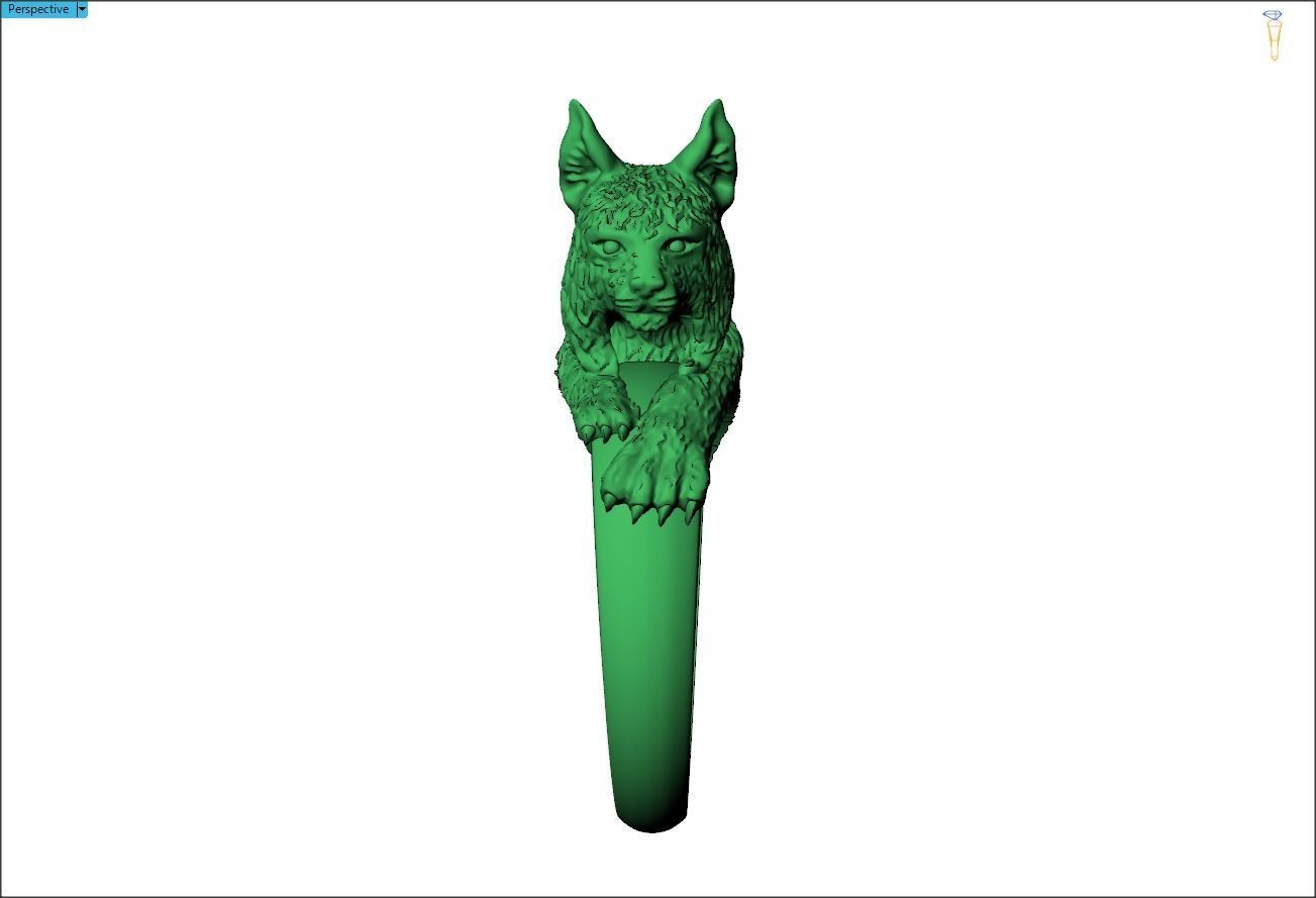 Lynx Ring 3D print model_4