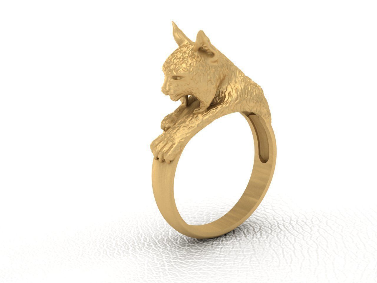 Lynx Ring 3D print model_1