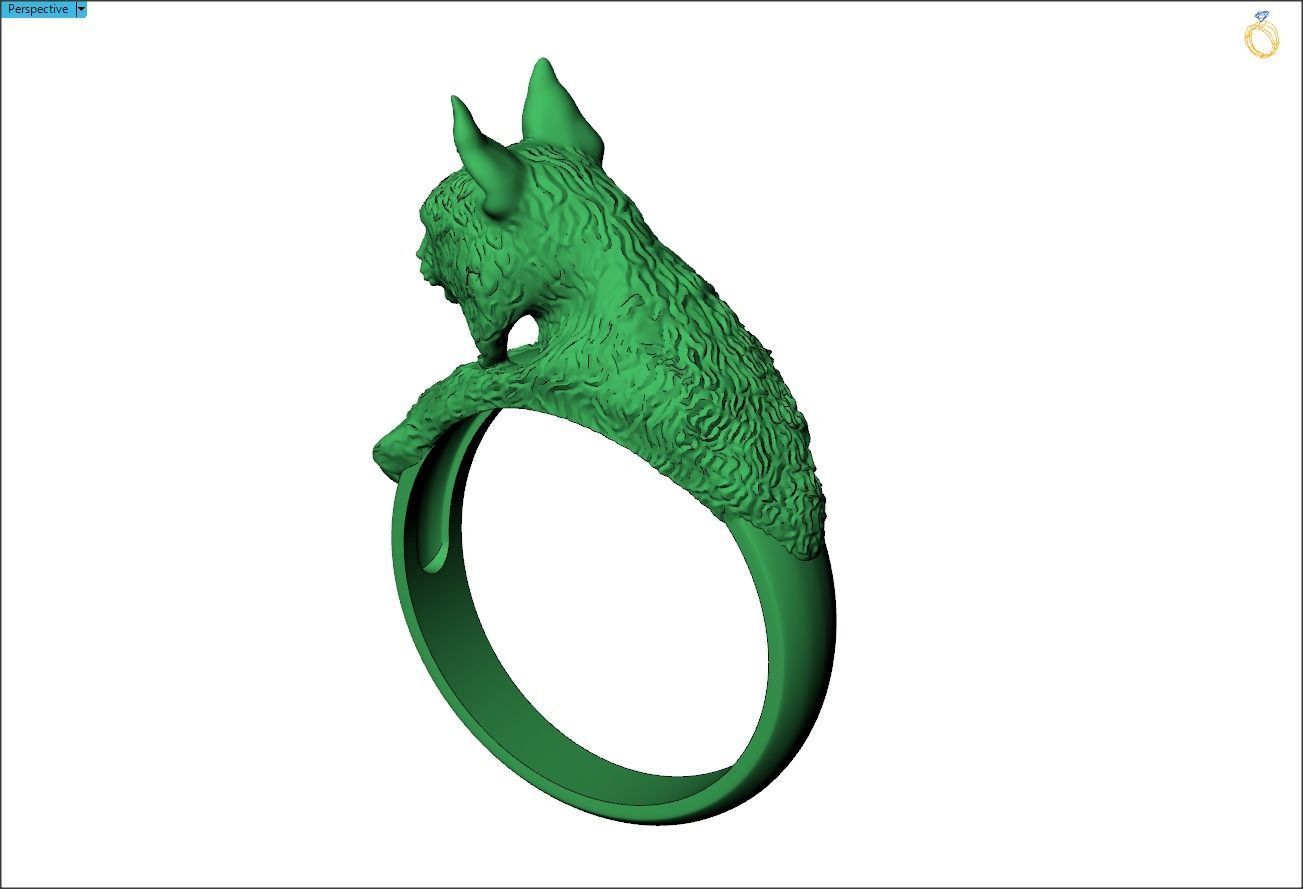 Lynx Ring 3D print model_7