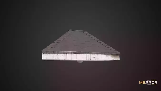 Game Ready Old Villar Porch Roof Low-poly 3D model