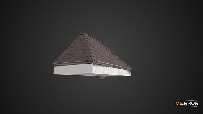 Game Ready Old Villar Porch Roof Low-poly 3D model 3
