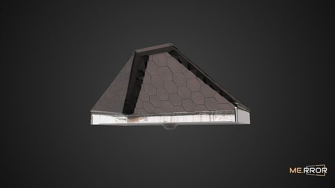 Game Ready Old Villar Porch Roof Low-poly 3D model 4