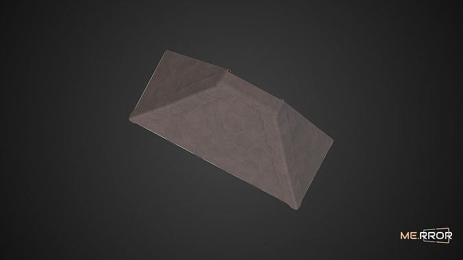 Game Ready Old Villar Porch Roof Low-poly 3D model 6