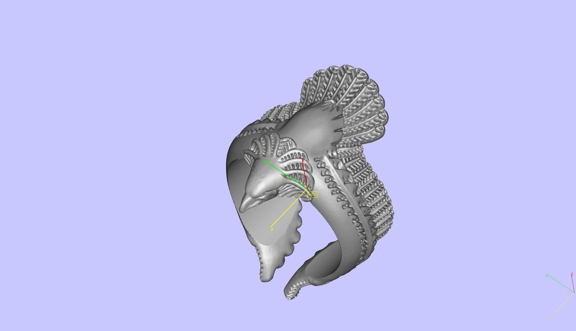 Eagle Ring  3D print model_2