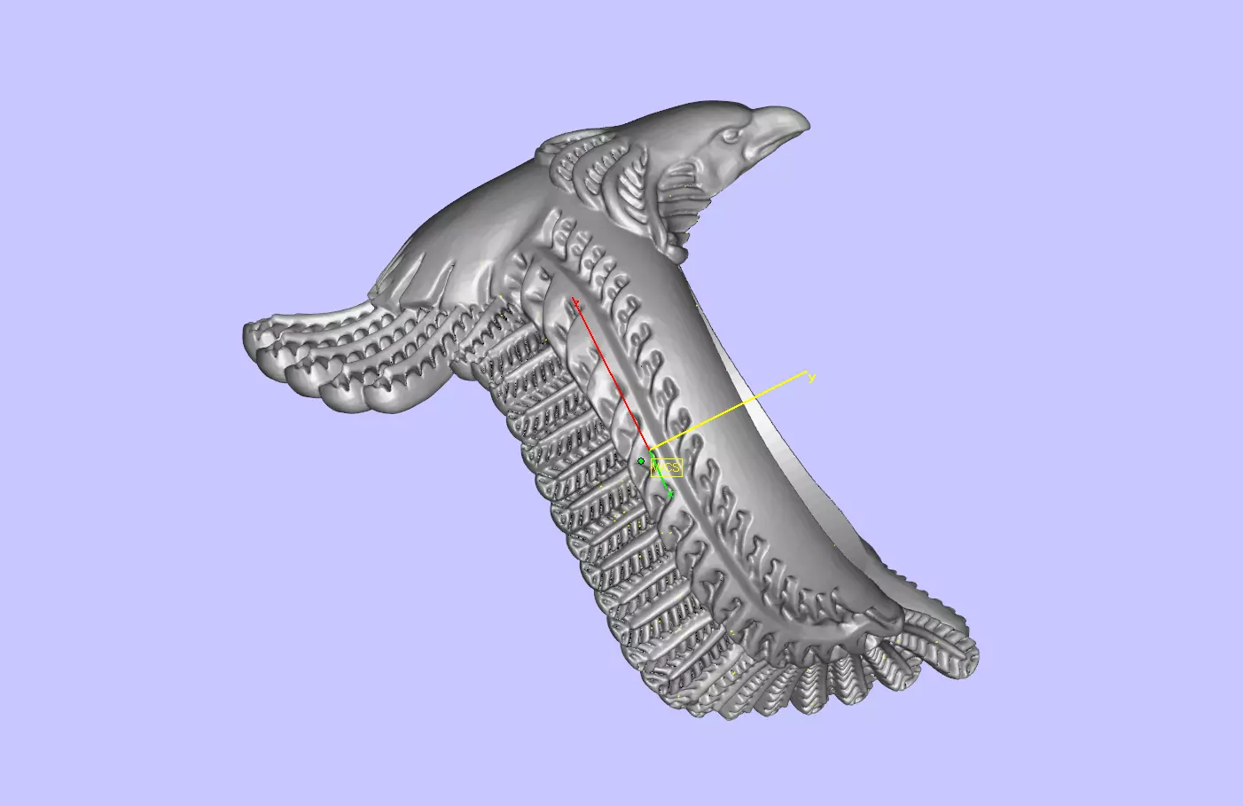 Eagle Ring  3D print model_0