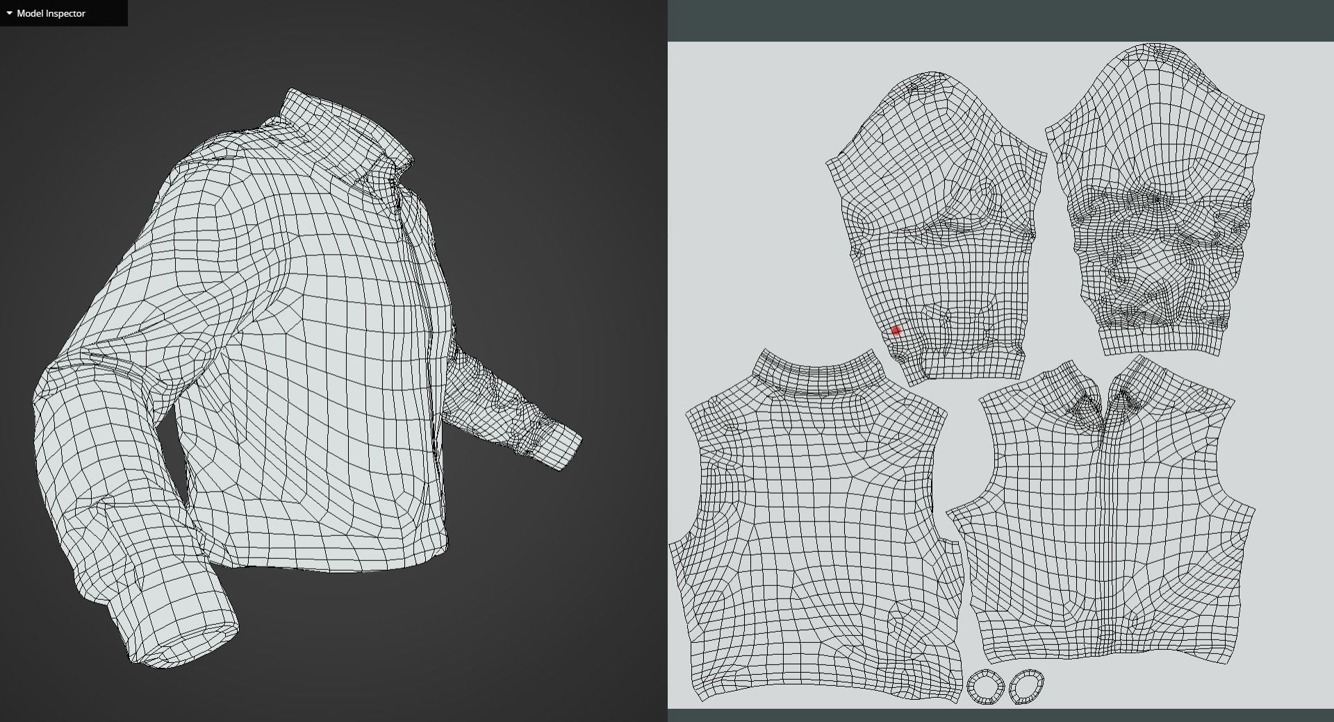 Game Ready Blue Shirts Low-poly 3D model_11