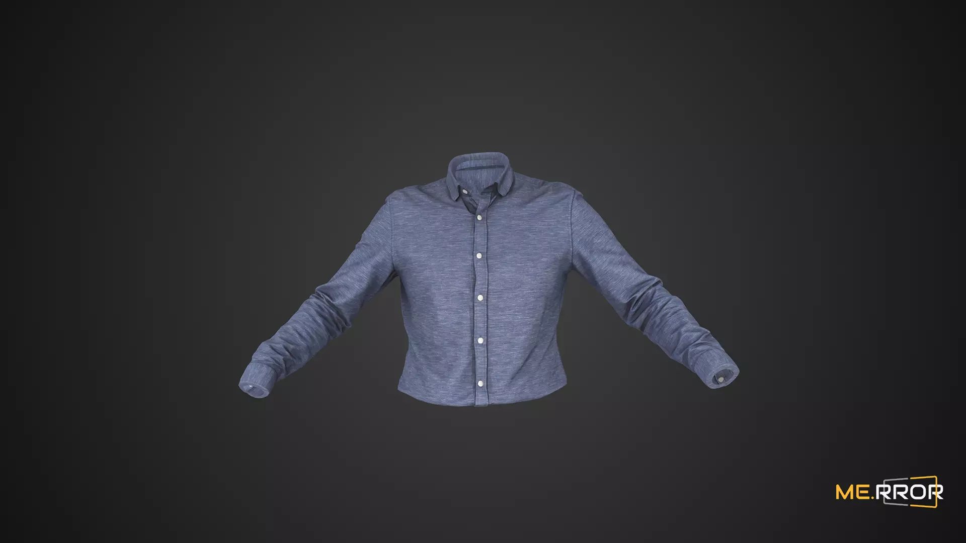 Game Ready Blue Shirts Low-poly 3D model_0