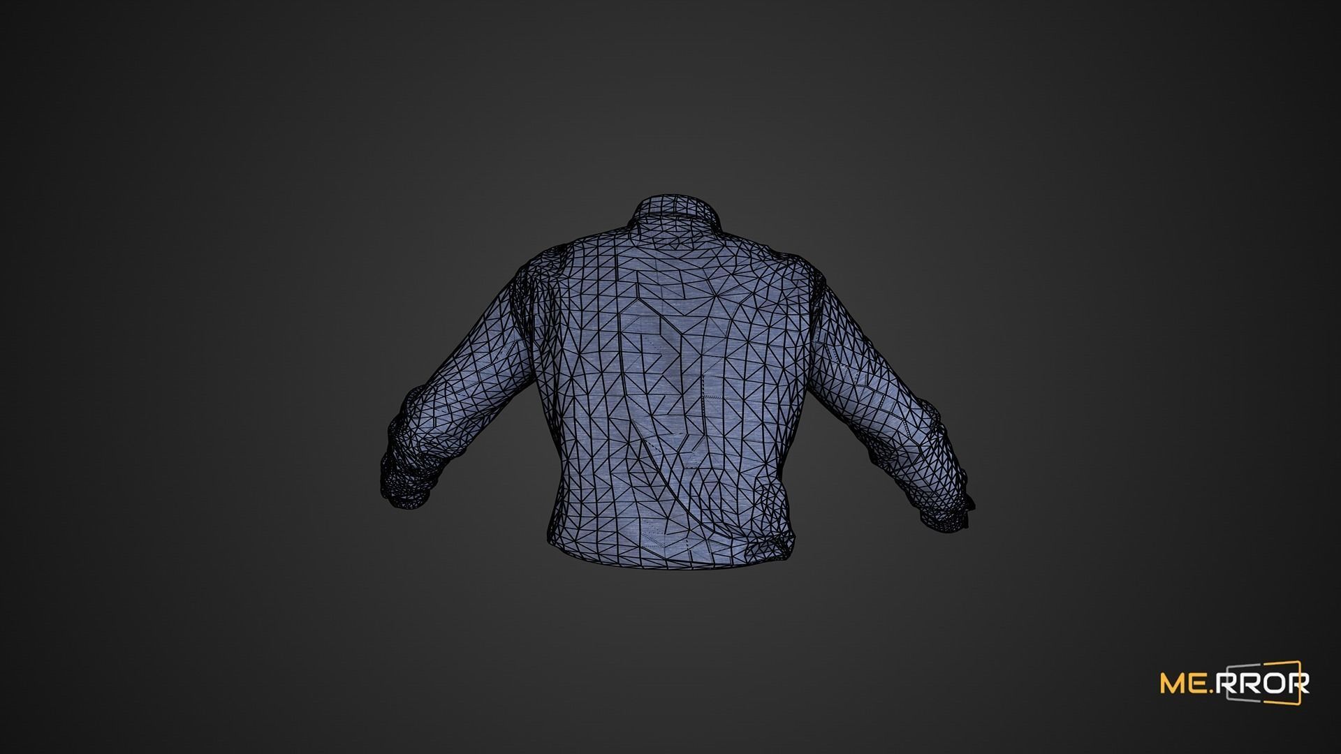 Game Ready Blue Shirts Low-poly 3D model_6