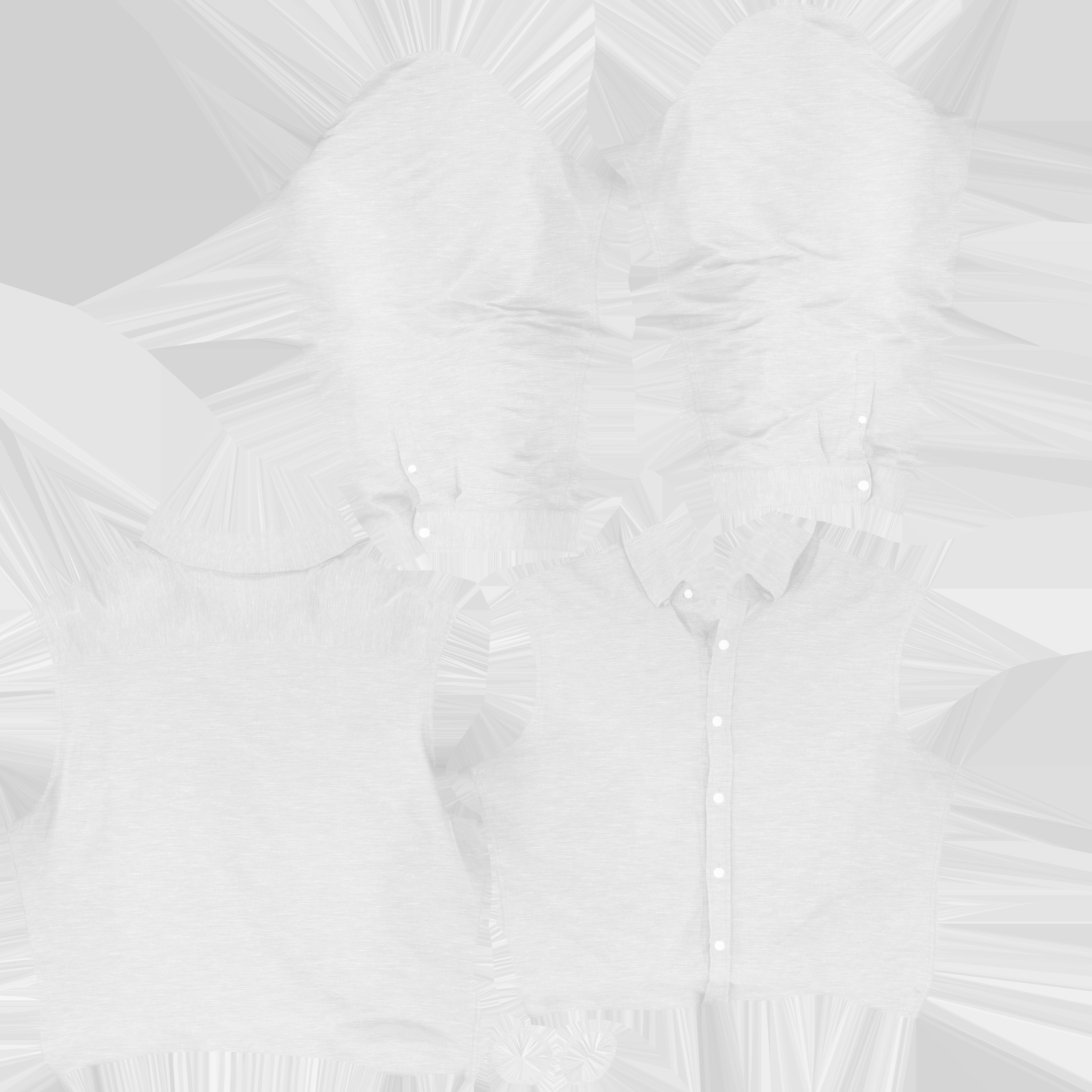 Game Ready Blue Shirts Low-poly 3D model_16