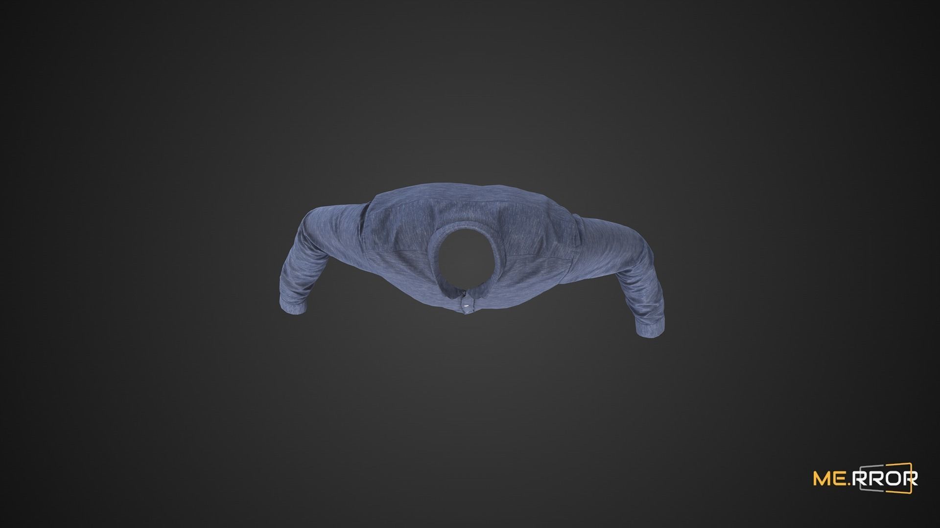 Game Ready Blue Shirts Low-poly 3D model_1