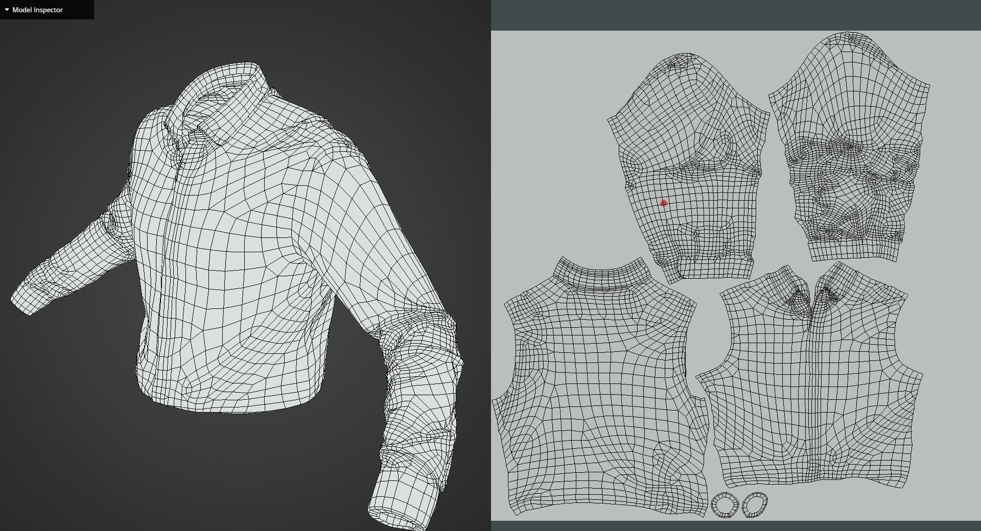 Game Ready Blue Shirts Low-poly 3D model_10