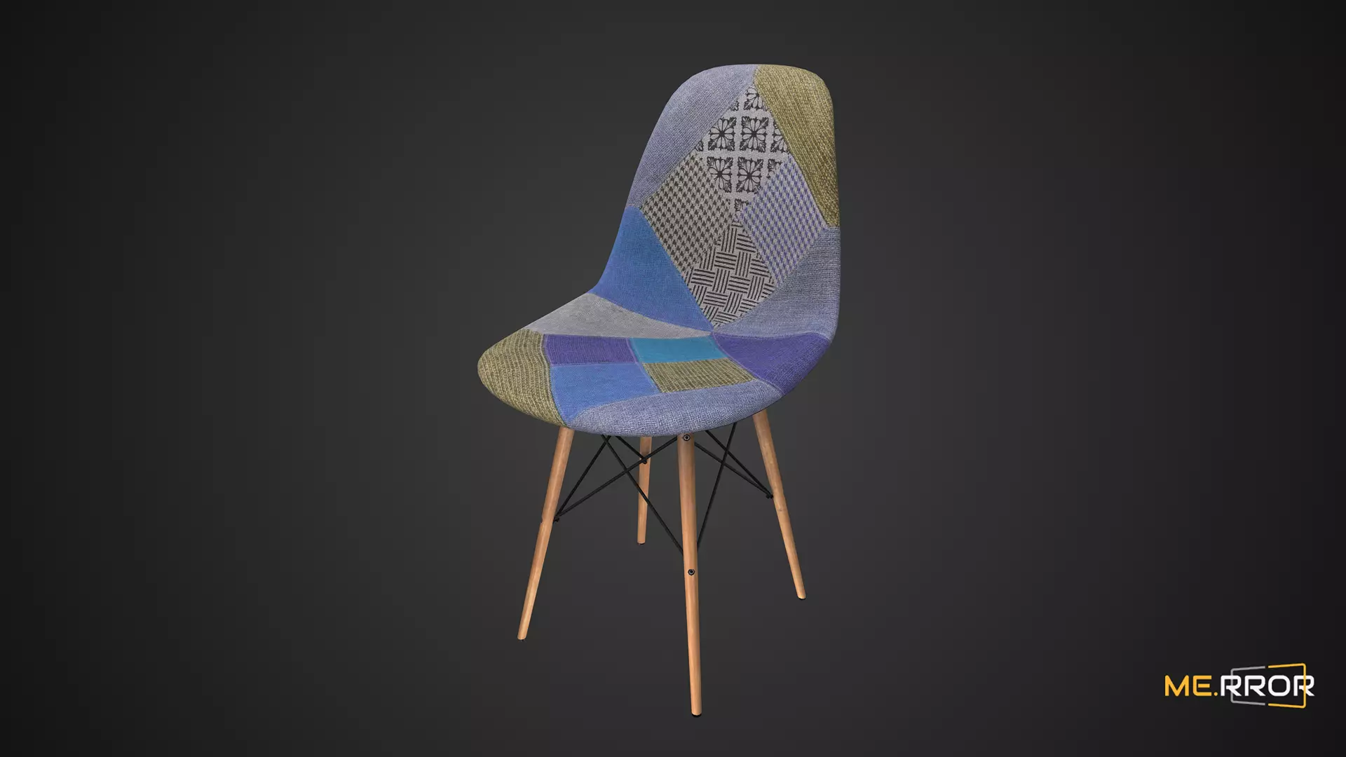 Game Ready Fabric Chair Low-poly 3D model