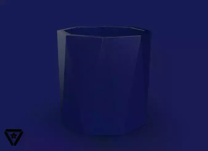29 Facet  8 Sides Geometric Planter Pot  V1  Tsuki