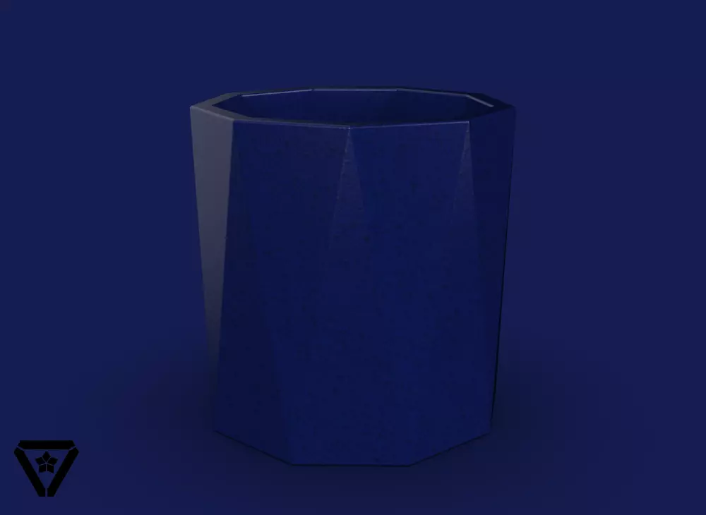 30 Facet  9 Sides Geometric Planter Pot  V1  Cyril 3D print model_0