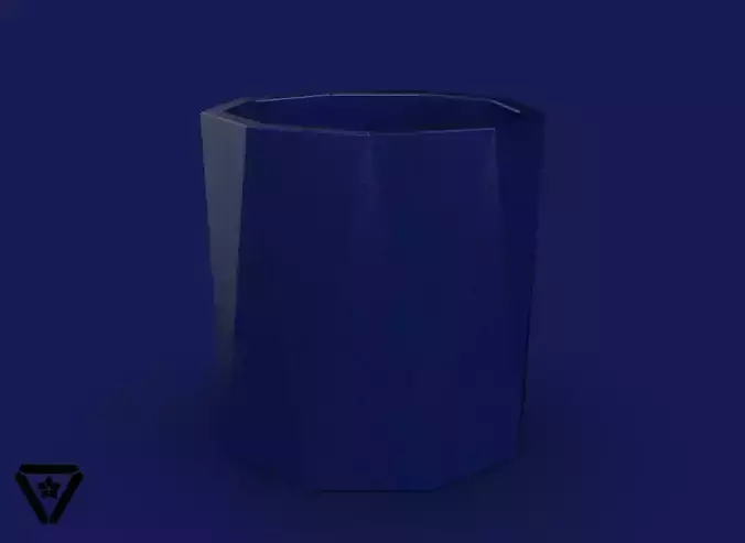 30 Facet  9 Sides Geometric Planter Pot  V1  Cyril