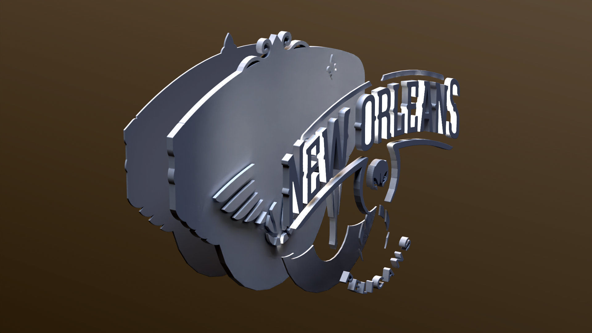 USA Southwest Teams Printable LOGOS 3D print model_5