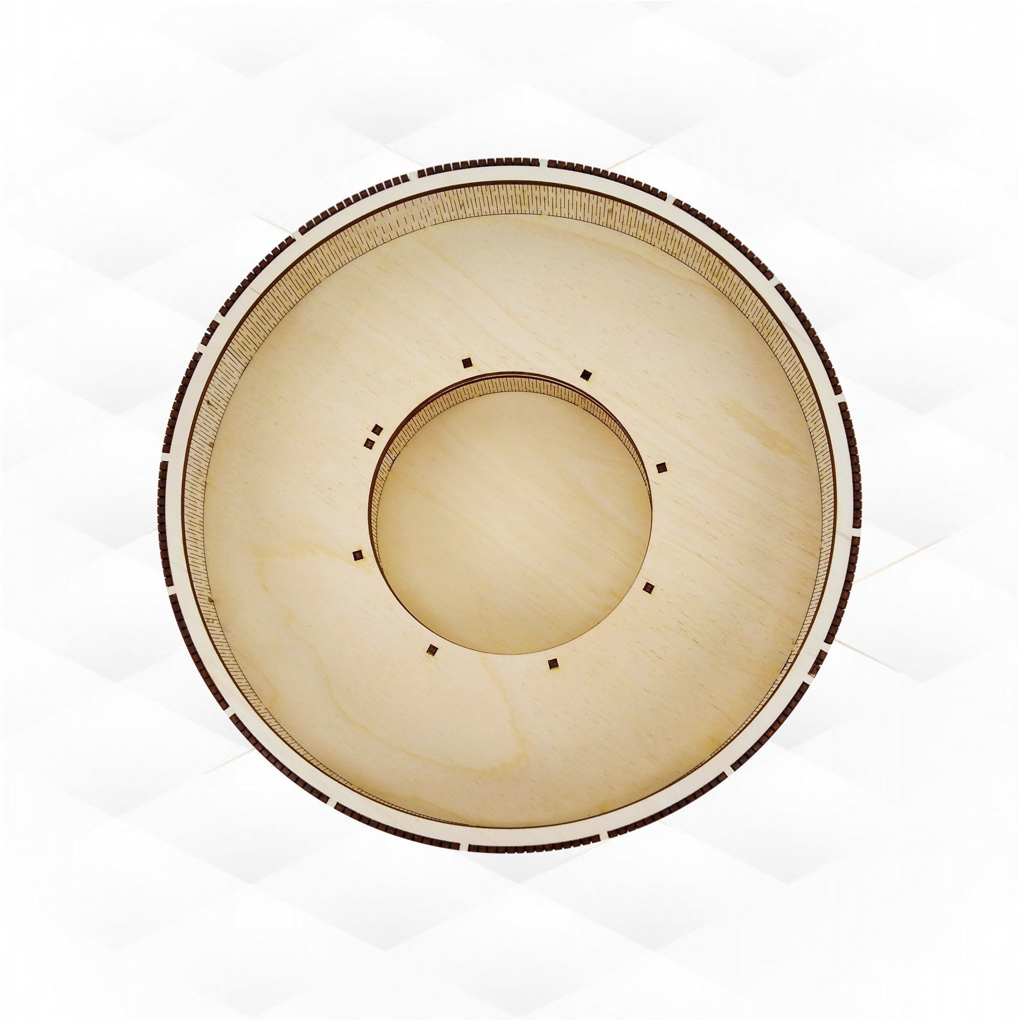 Dish round svg dxf pattern for laser cut 3D model 3D printable | CGTrader