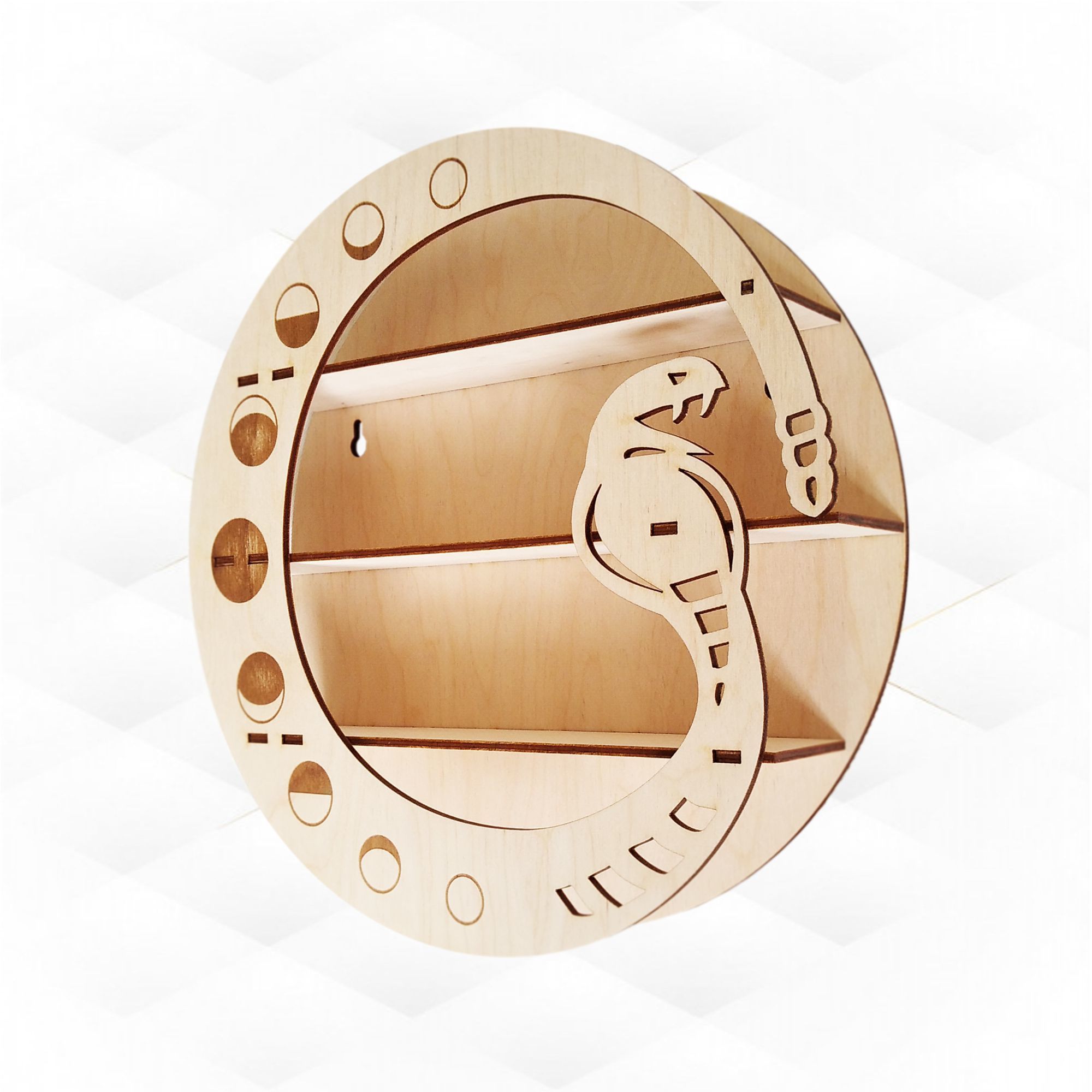 Snake Pattern Dxf Design Shelf moon Snake svg dxf pattern for laser cut 3D model 3D printable ...