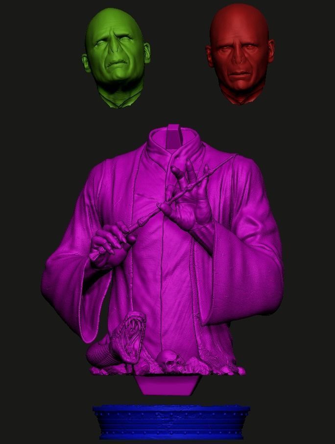 Voldemort 3D print model_16