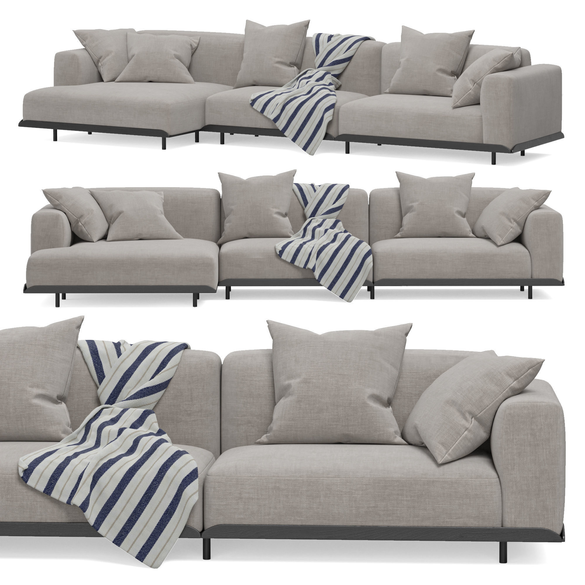 Arflex Claudine L Sofa 3D model_1