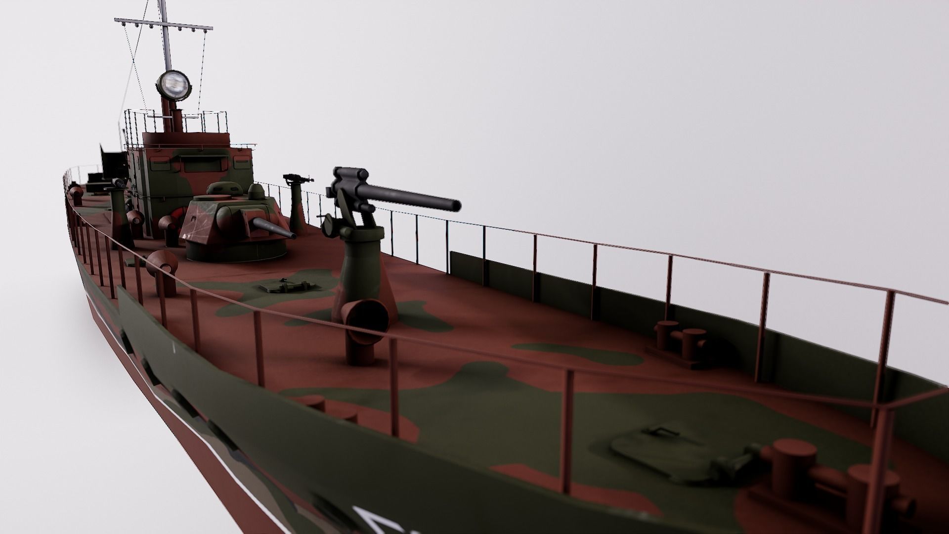 Ship Support Designa MBK 161  Low-poly 3D model_4