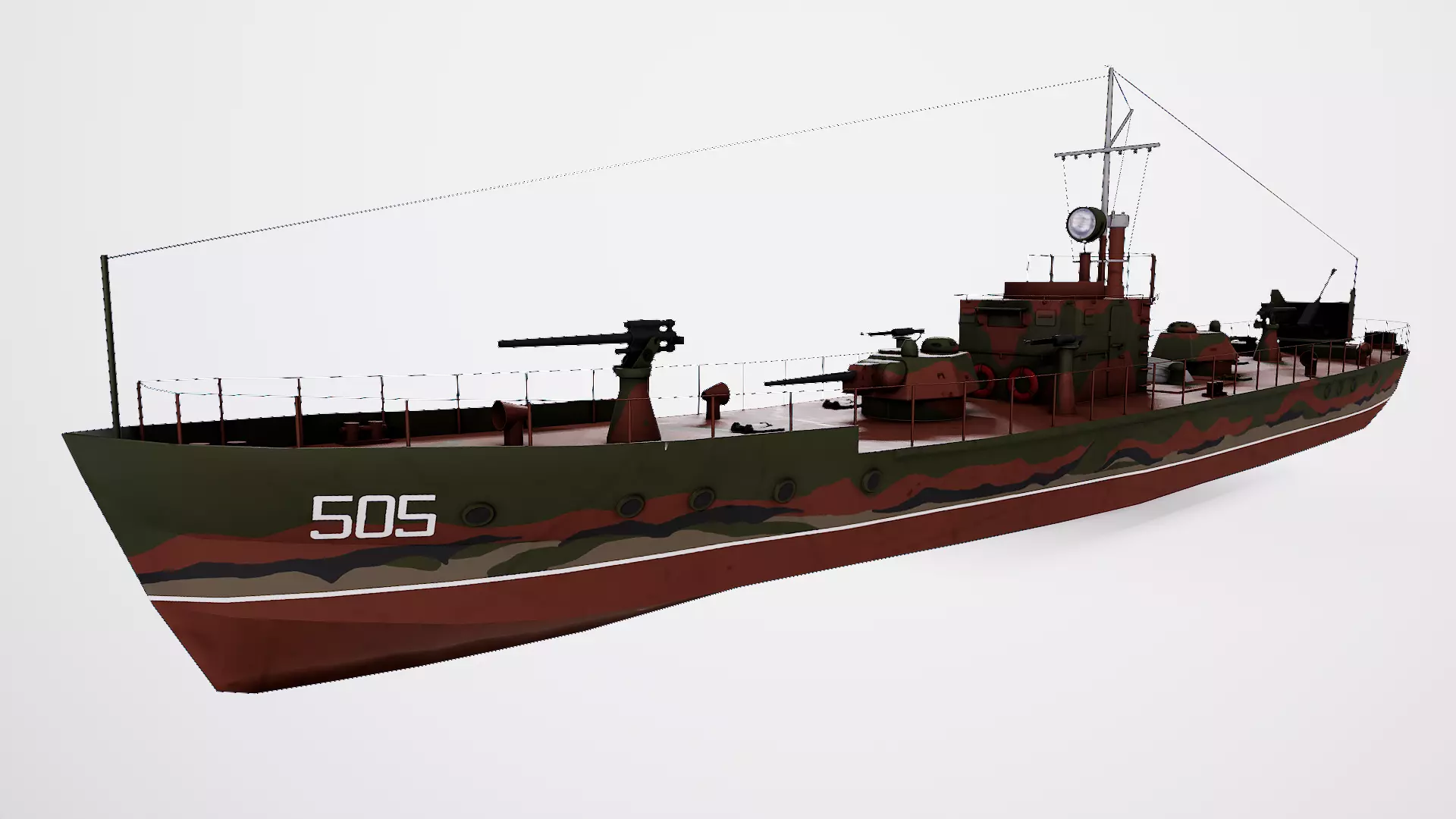 Ship Support Designa MBK 161  Low-poly 3D model_0