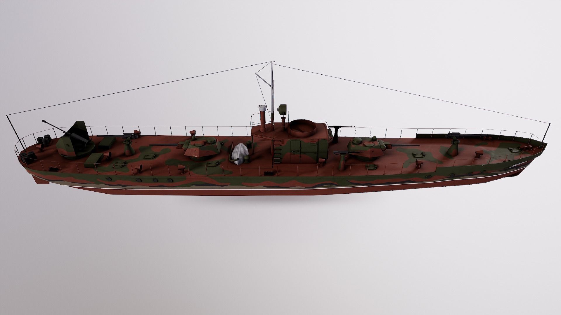 Ship Support Designa MBK 161  Low-poly 3D model_7