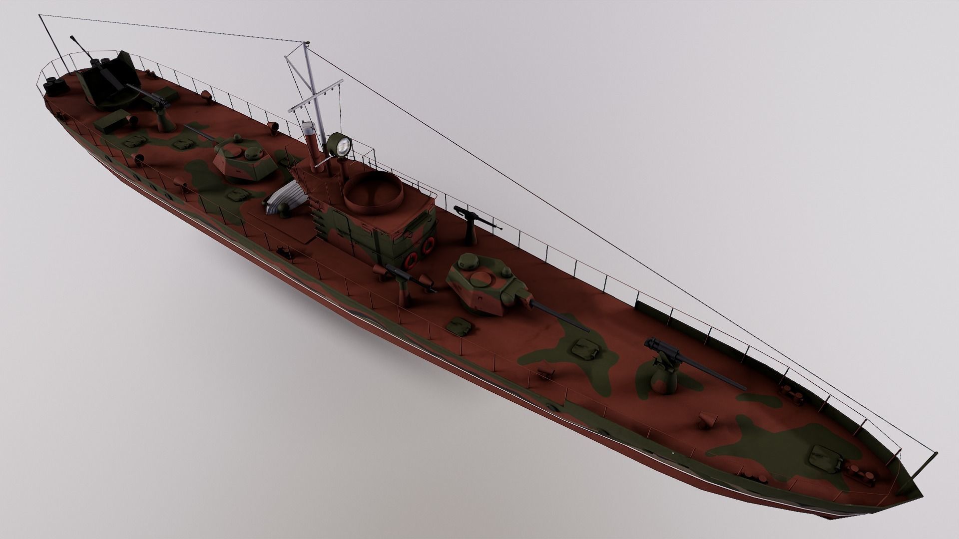 Ship Support Designa MBK 161  Low-poly 3D model_3