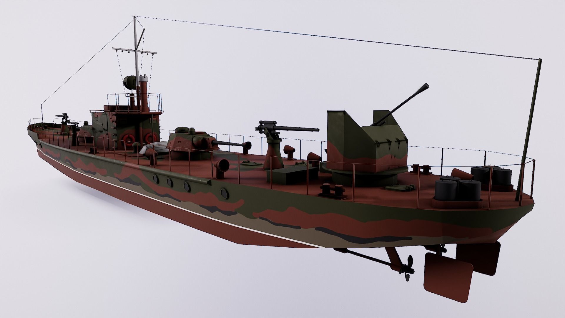 Ship Support Designa MBK 161  Low-poly 3D model_2