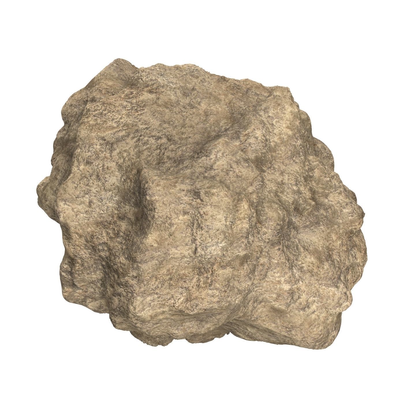 Sand Stone 08 Low-poly 3D model_3