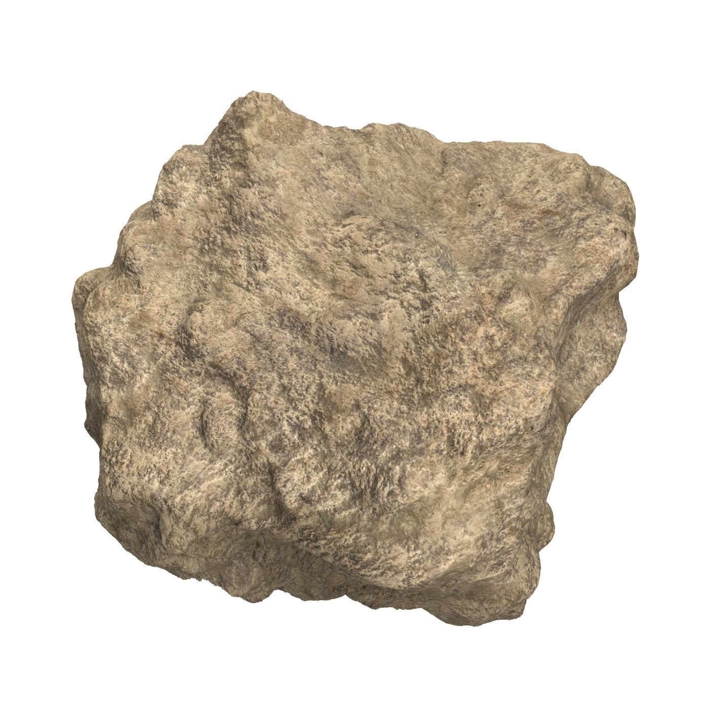 Sand Stone 08 Low-poly 3D model_2