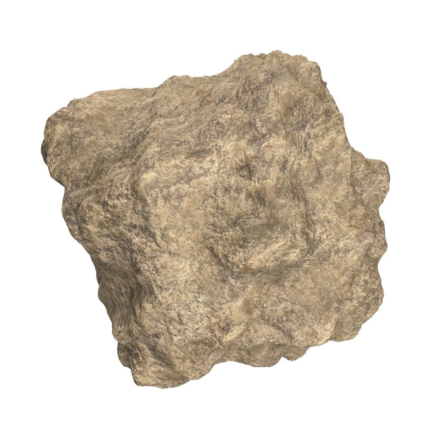 Sand Stone 08 Low-poly 3D model_1