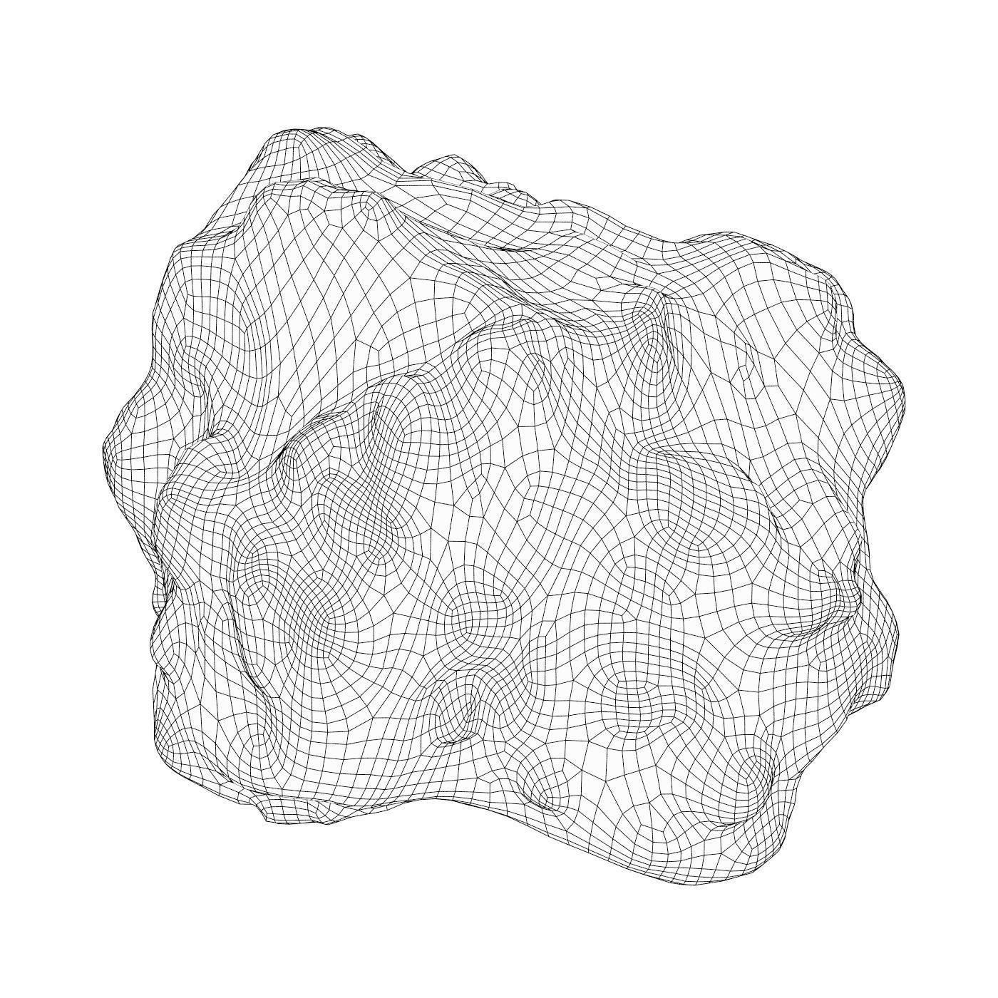 Sand Stone 08 Low-poly 3D model_4